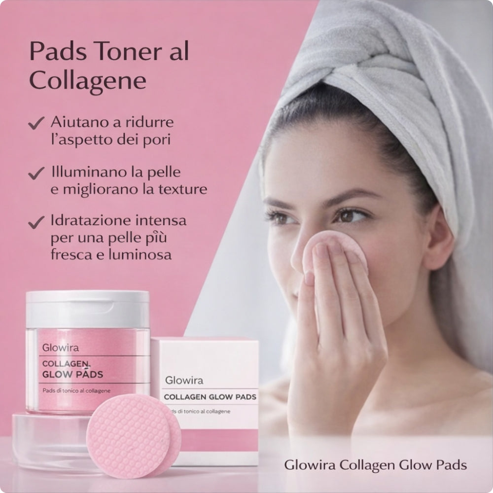 Pads Tonico al Collagene – Pelle Liscia, Idratata e Luminosa in un Solo Gesto