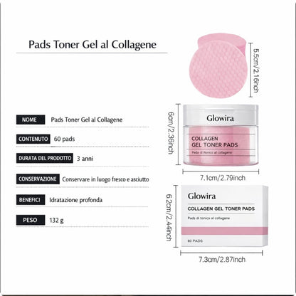 Pads Tonico al Collagene – Pelle Liscia, Idratata e Luminosa in un Solo Gesto