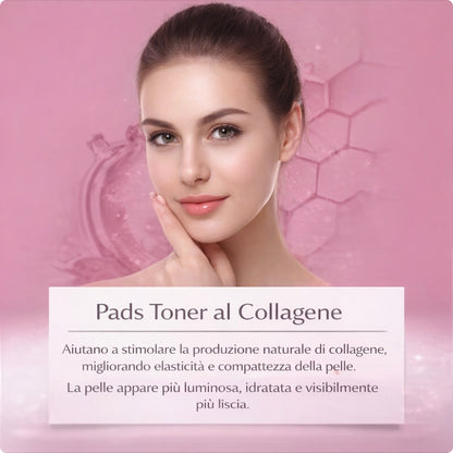 Pads Tonico al Collagene – Pelle Liscia, Idratata e Luminosa in un Solo Gesto