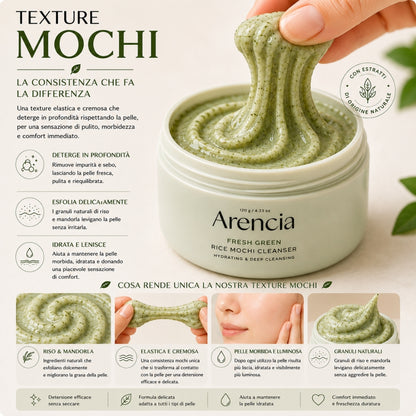 Arencia Rice Mochi Cleanser – Detergente Viso Idratante ed Esfoliante