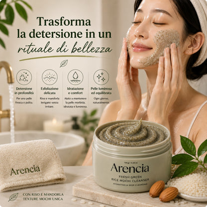 Arencia Rice Mochi Cleanser – Detergente Viso Idratante ed Esfoliante