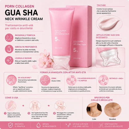 PDRN Collagen Gua Sha – Crema Collo e Décolleté