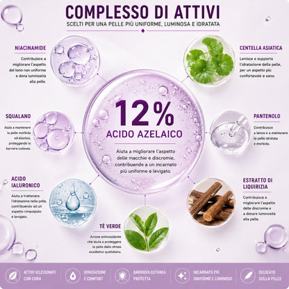 Trattamento Viso Acido Azelaico 12% – Uniformante e Illuminante