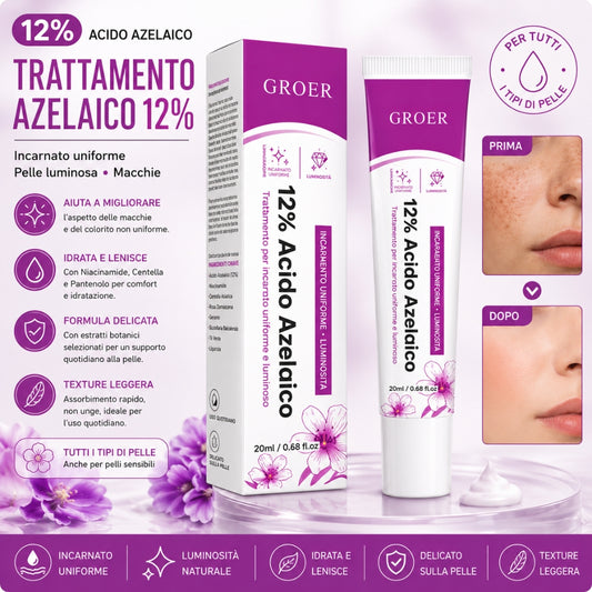 Trattamento Viso Acido Azelaico 12% – Uniformante e Illuminante