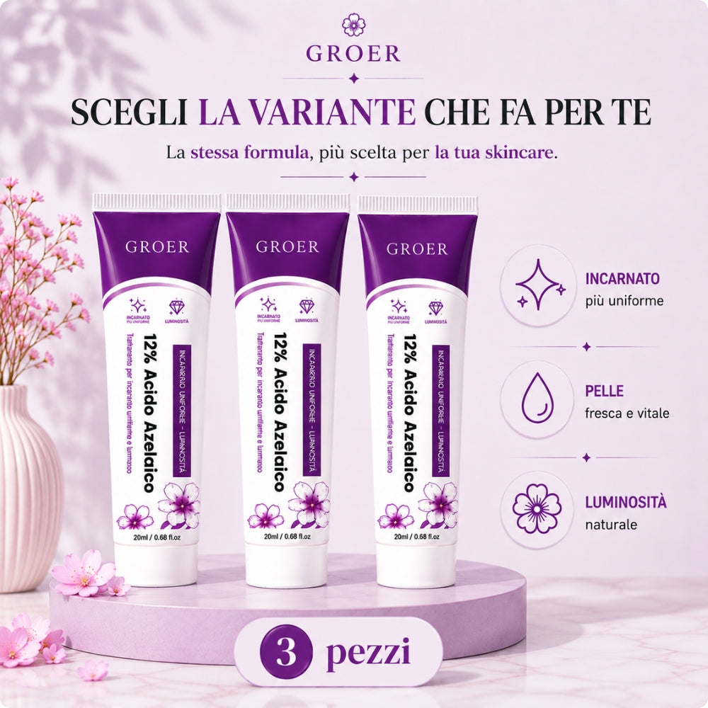 Trattamento Viso Acido Azelaico 12% – Uniformante e Illuminante