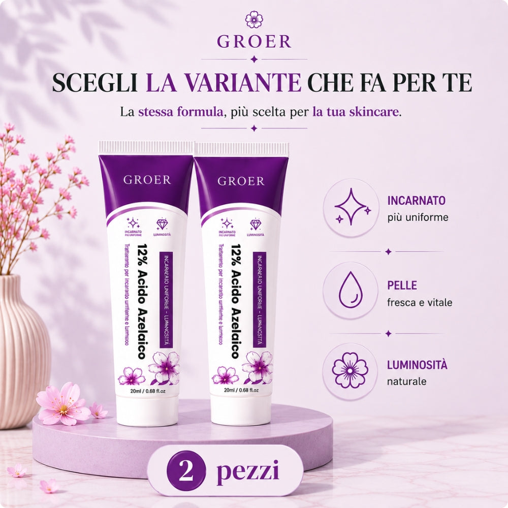 Trattamento Viso Acido Azelaico 12% – Uniformante e Illuminante