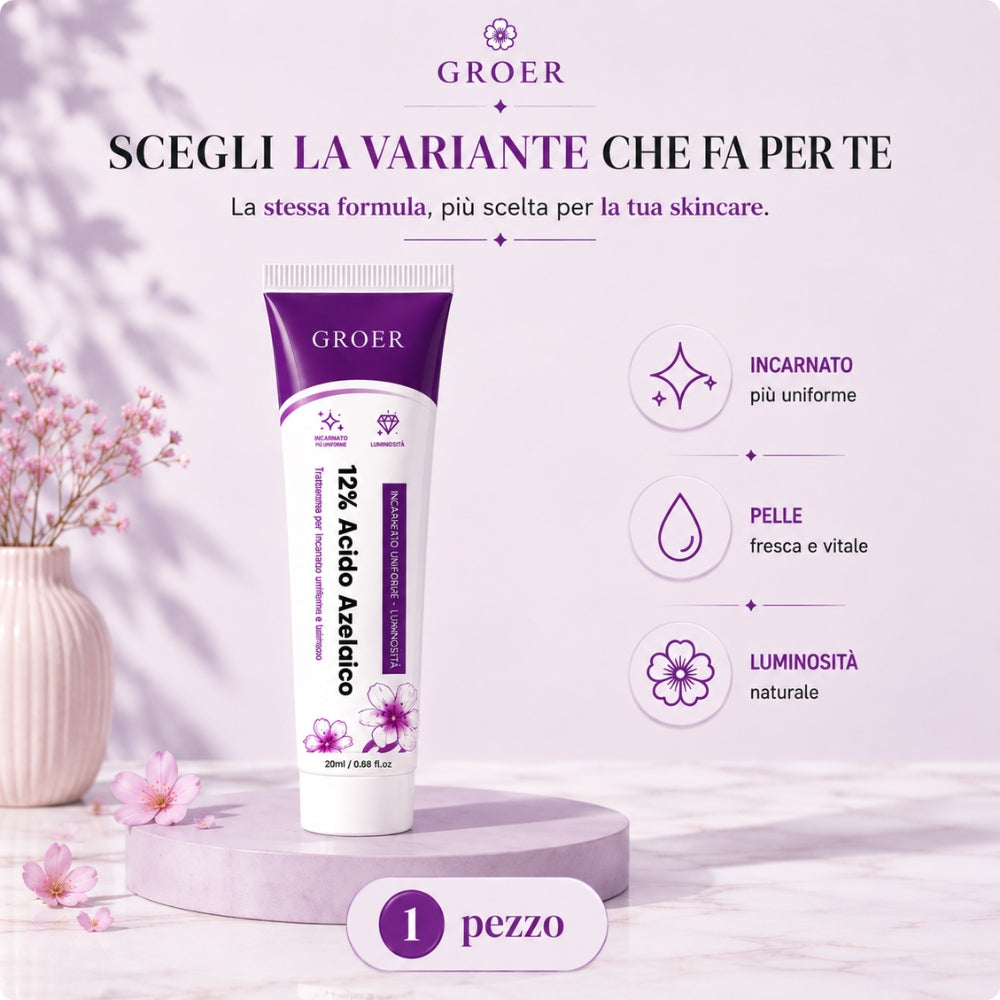Trattamento Viso Acido Azelaico 12% – Uniformante e Illuminante