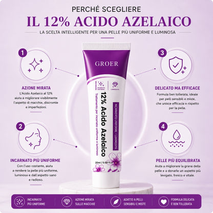 Trattamento Viso Acido Azelaico 12% – Uniformante e Illuminante