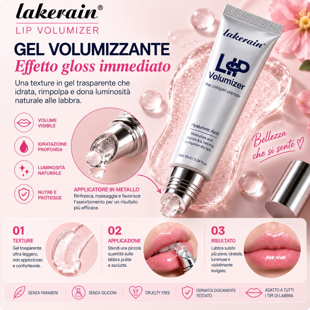 Lakerain Lip Volumizer – Acido Ialuronico & Peptidi