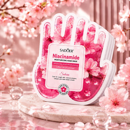 Maschera Mani Niacinamide & Sakura – Idratante e Illuminante