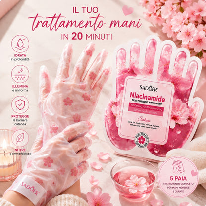 Maschera Mani Niacinamide & Sakura – Idratante e Illuminante