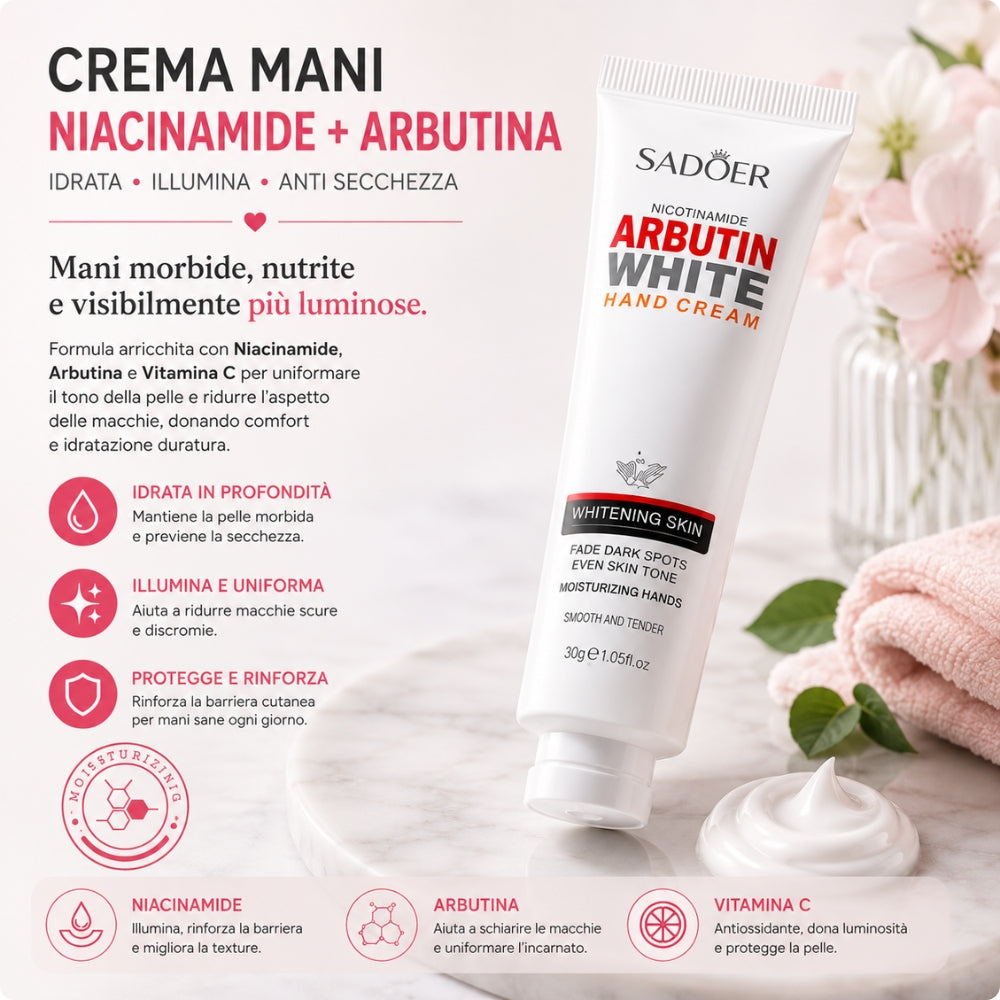 Crema Mani Illuminante con Niacinamide & Arbutina