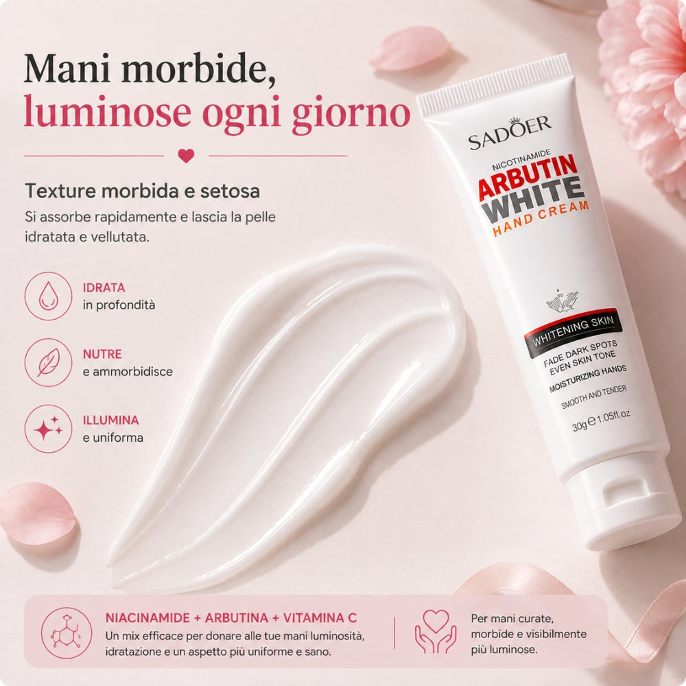 Crema Mani Illuminante con Niacinamide & Arbutina