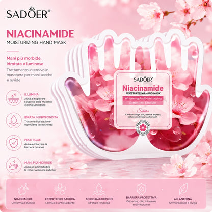 Maschera Mani Niacinamide & Sakura – Idratante e Illuminante