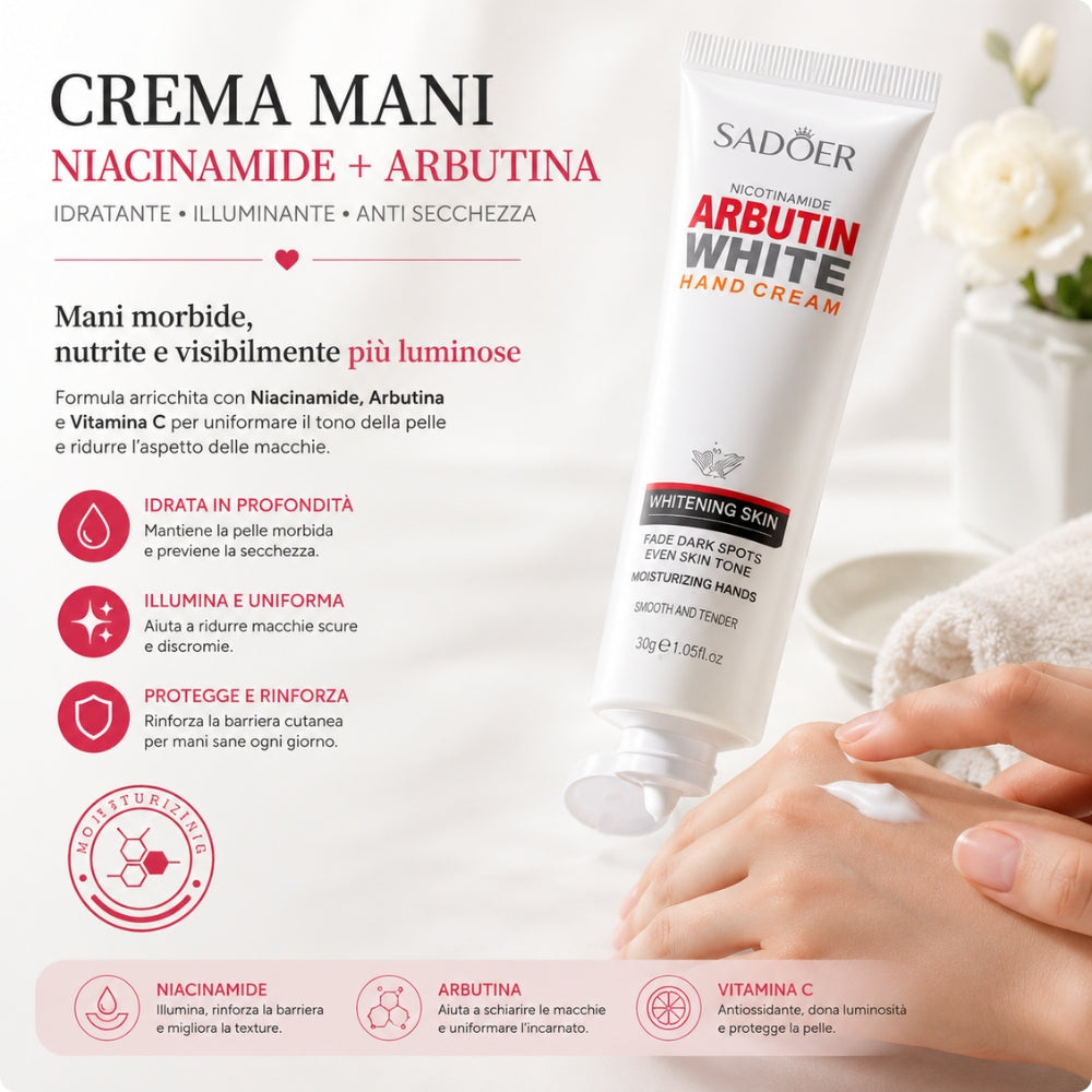 Crema Mani Illuminante con Niacinamide & Arbutina