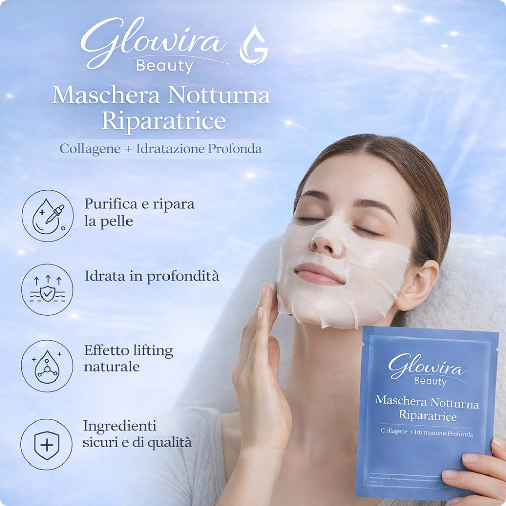 Maschera Notturna al Collagene – Pelle Rigenerata al Risveglio