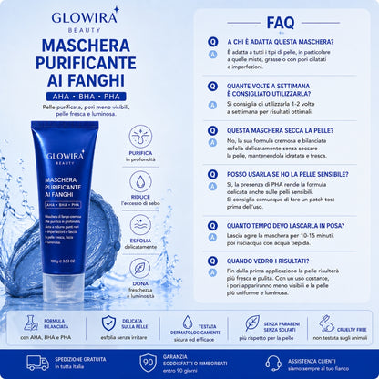 Maschera Purificante ai Fanghi con AHA, BHA e PHA