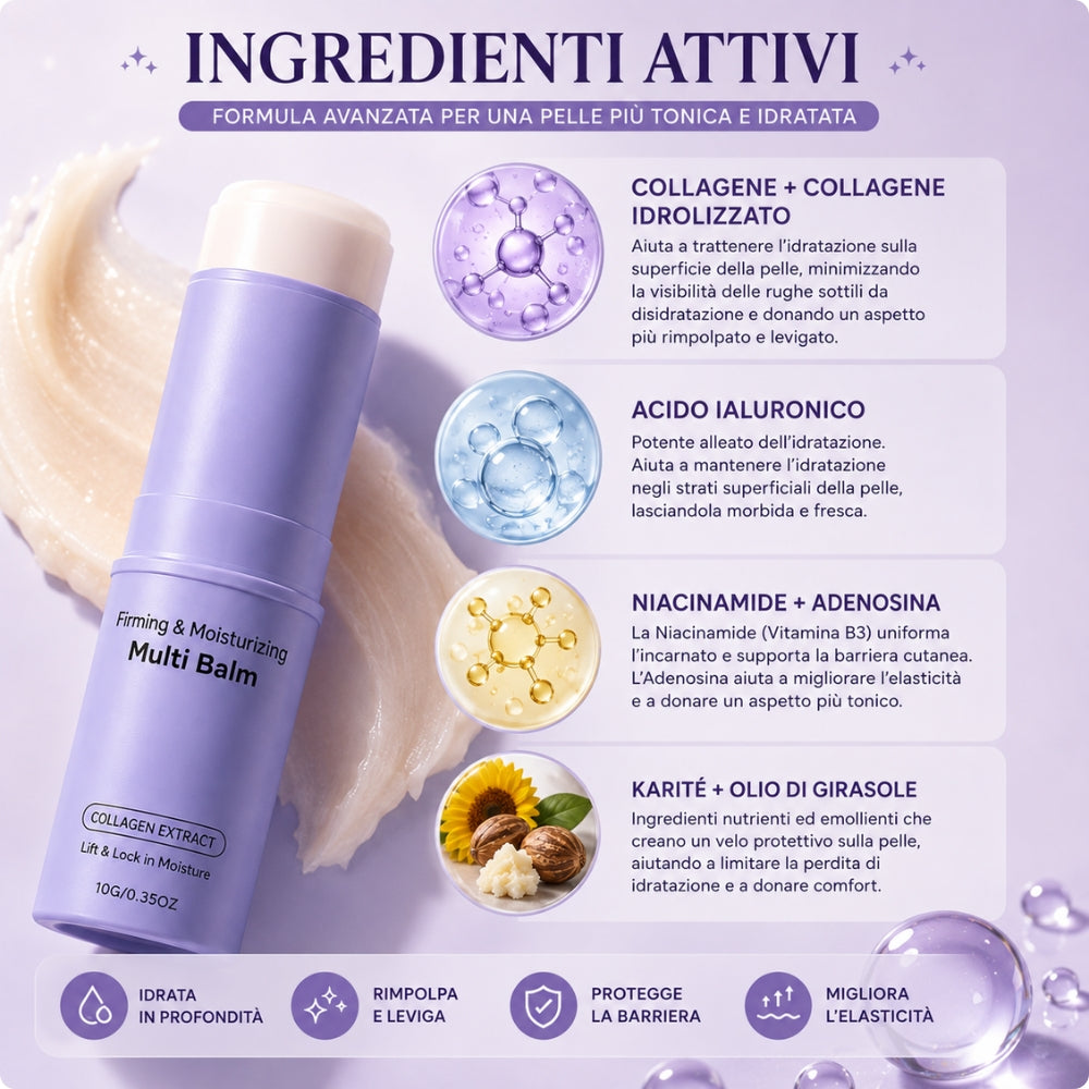 Multi Balm al Collagene Idratante e Rimpolpante