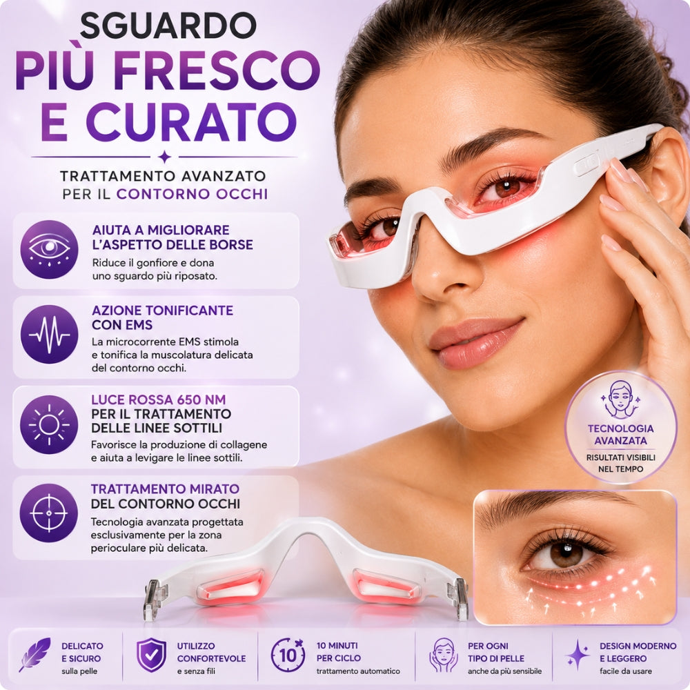 Dispositivo Contorno Occhi LED + EMS