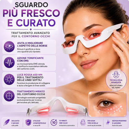 Dispositivo Contorno Occhi LED + EMS