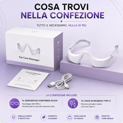 Dispositivo Contorno Occhi LED + EMS