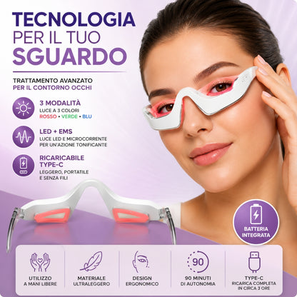 Dispositivo Contorno Occhi LED + EMS