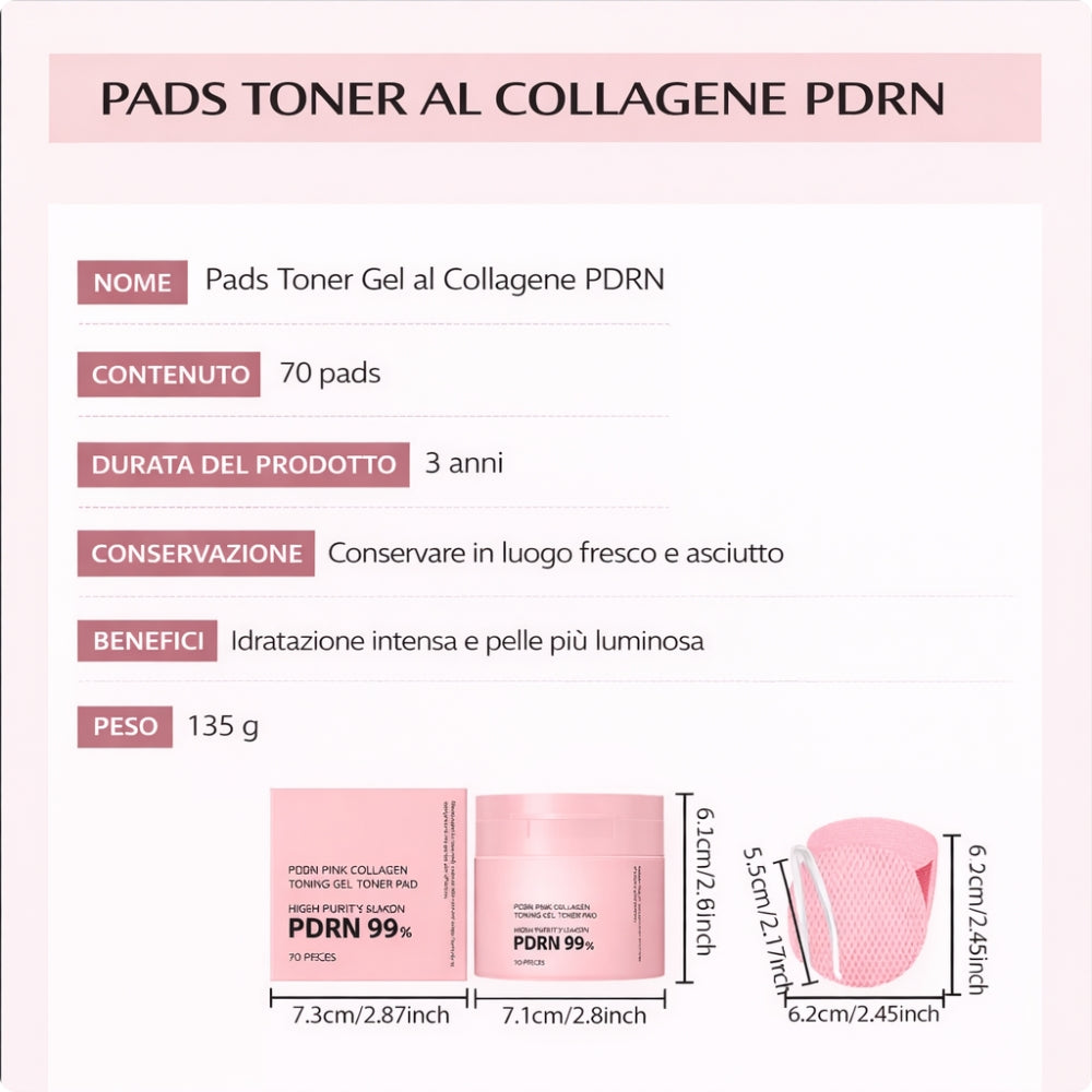 PDRN Glow Pads – Effetto Pelle Levigata e Luminosa