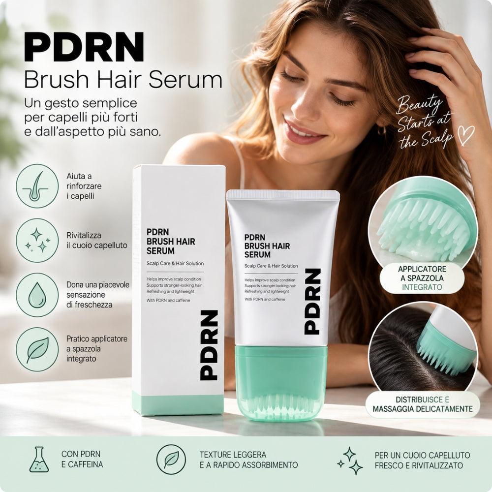 PDRN Brush Hair Serum – Trattamento Cuoio Capelluto