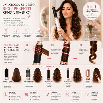 Multistyler 5 in 1 – Asciuga, Liscia, Arriccia e Volumizza