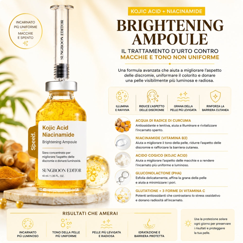 SUNGBOON EDITOR Speed Ampoule – 3 Trattamenti Viso