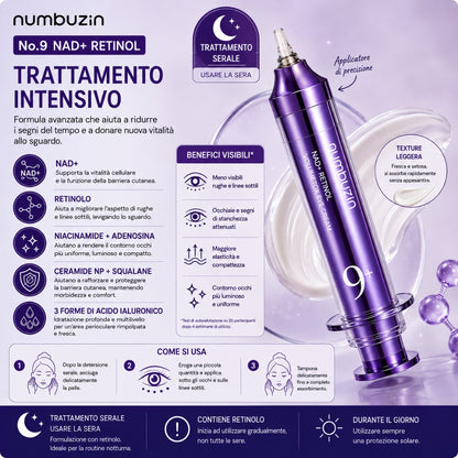 Numbuzin No.9 NAD+ Retinol – Trattamento Intensivo Contorno Occhi