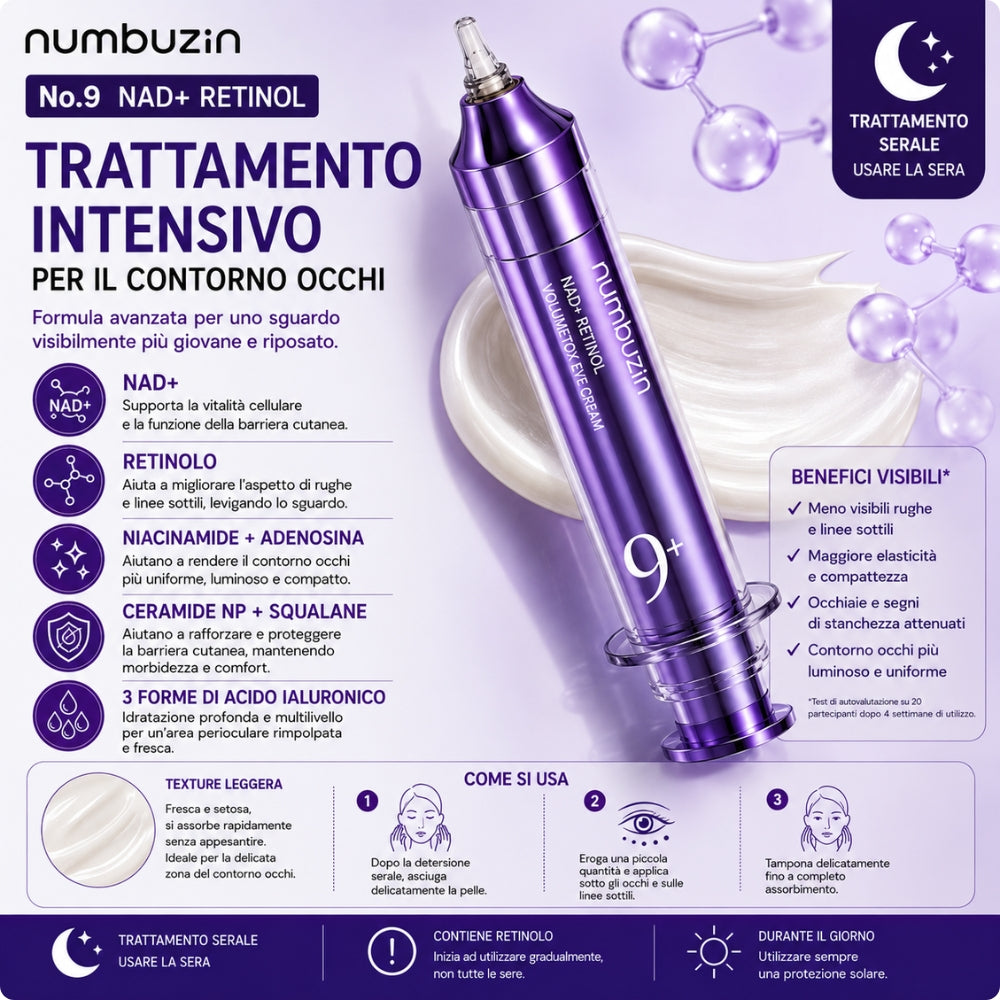 Numbuzin No.9 NAD+ Retinol – Trattamento Intensivo Contorno Occhi