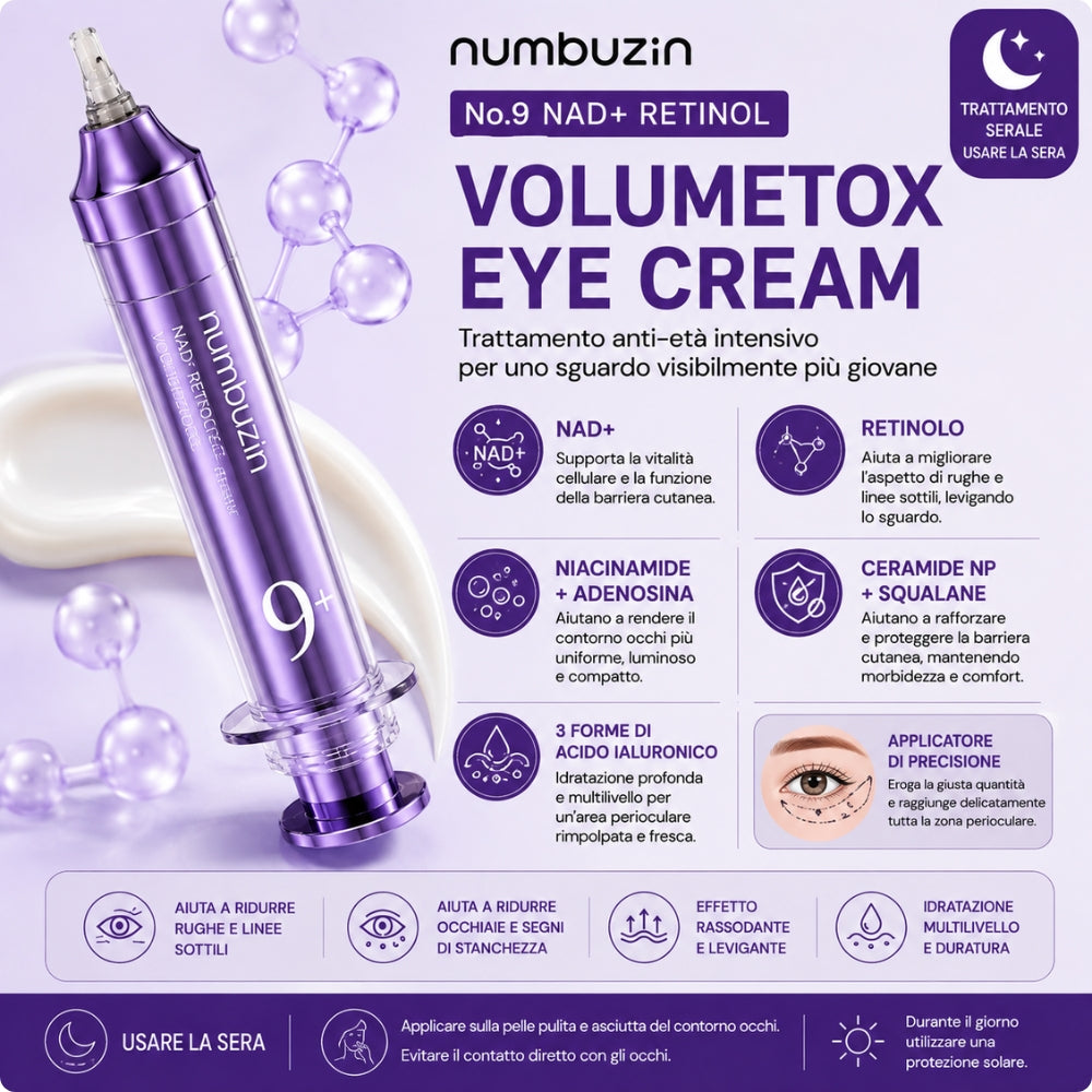 Numbuzin No.9 NAD+ Retinol – Trattamento Intensivo Contorno Occhi