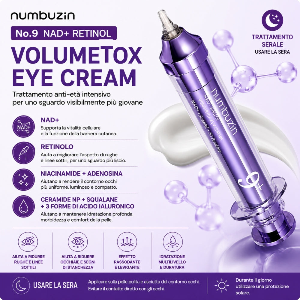 Numbuzin No.9 NAD+ Retinol – Trattamento Intensivo Contorno Occhi