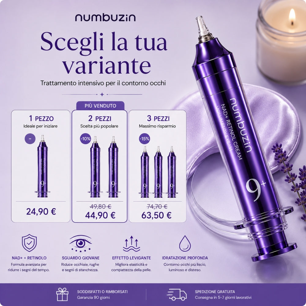 Numbuzin No.9 NAD+ Retinol – Trattamento Intensivo Contorno Occhi