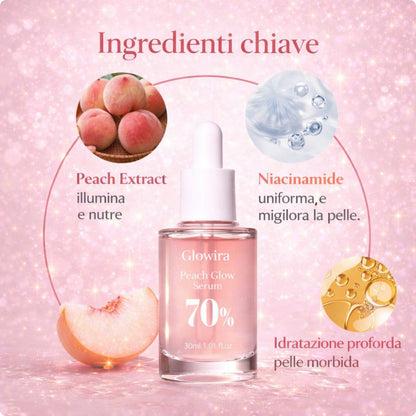 Glowira Peach Glow Serum ✨ Siero Illuminante alla Pesca