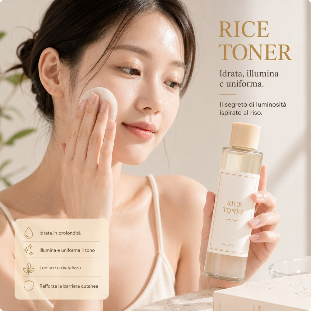 Rice Toner Illuminante al Riso