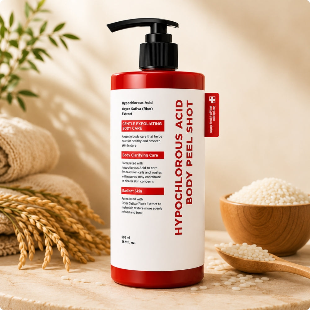 Glowira Body Peel Shot – Scrub Corpo al Riso con Acido Ipocloroso