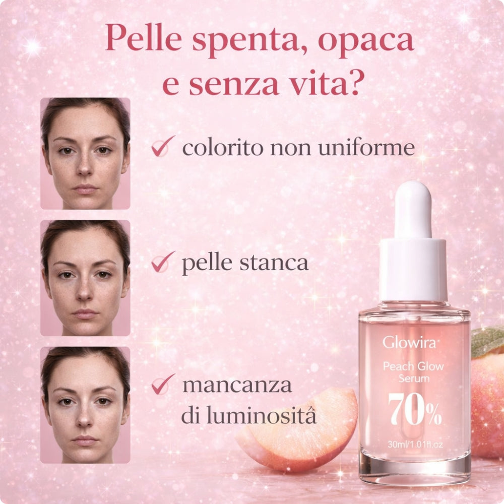 Glowira Peach Glow Serum ✨ Siero Illuminante alla Pesca